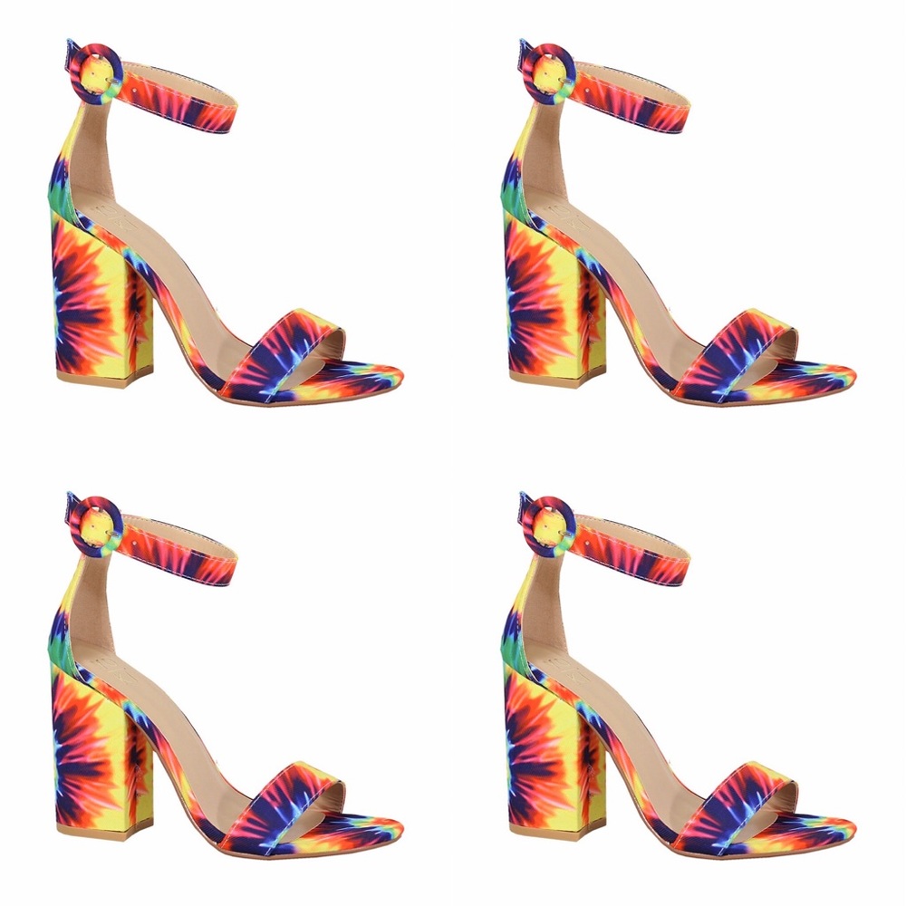 Tye die heels/‼️‼️‼️ALL SHOES ARE NEW‼️‼️‼️
